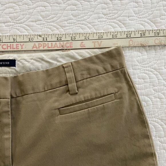 Lands' End Tan Midrise Chino Cropped Capris Women's Size 10​​ - Picture 7 of 10